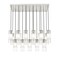 Z-Lite Alton Linear Chandelier, 17-Light, 18 In.W x 42 In.L x 14.25 In.H, Brushed Nickel/Clear+Frosted 824P-17L-BN - alternate 3
